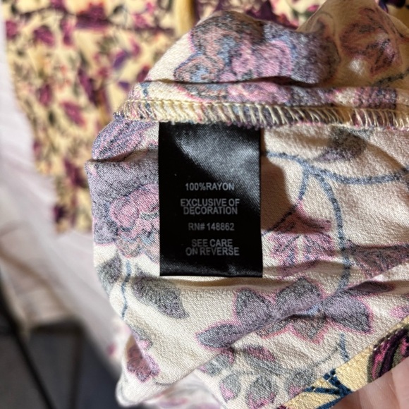 Torrid Bohemian Fit and Flare Long Sleeve Floral V-Neck Blouse 1X - Picture 3 of 8